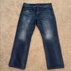 Vintage Express Blue Boot Cut Jeans Classic Denim